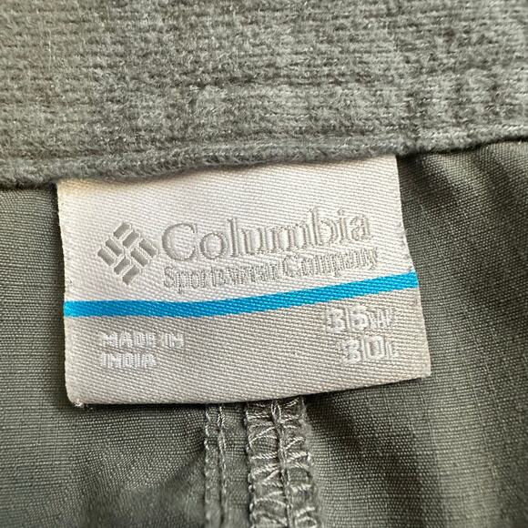 Columbia Mens size 36x30 Kestrel Trail Outdoor Tech Cargo Nylon Pants Gray - Picture 7 of 8